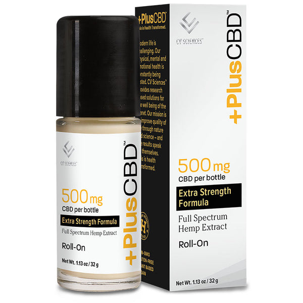 PlusCBD™ CBD Roll-On 500mg Extra Strength Formula