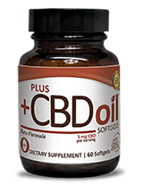 PlusCBD Oil Softgels 5mg - Raw - 30 or 60 Count - US Hemp Oils