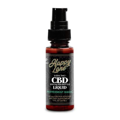 Happy Lane CBD Liquid 1oz 300mg Peppermint Magic  US Hemp Oils